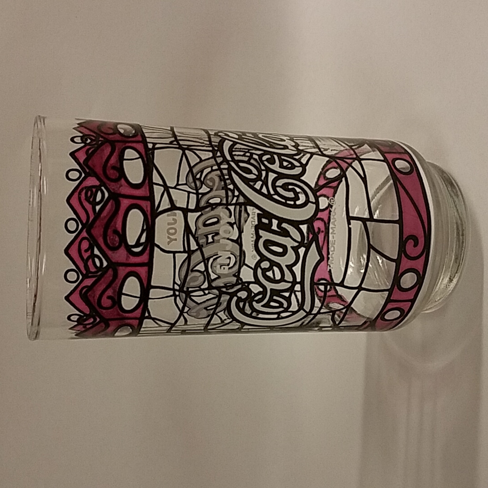 Coca-Cola Tiffany look glass VTG